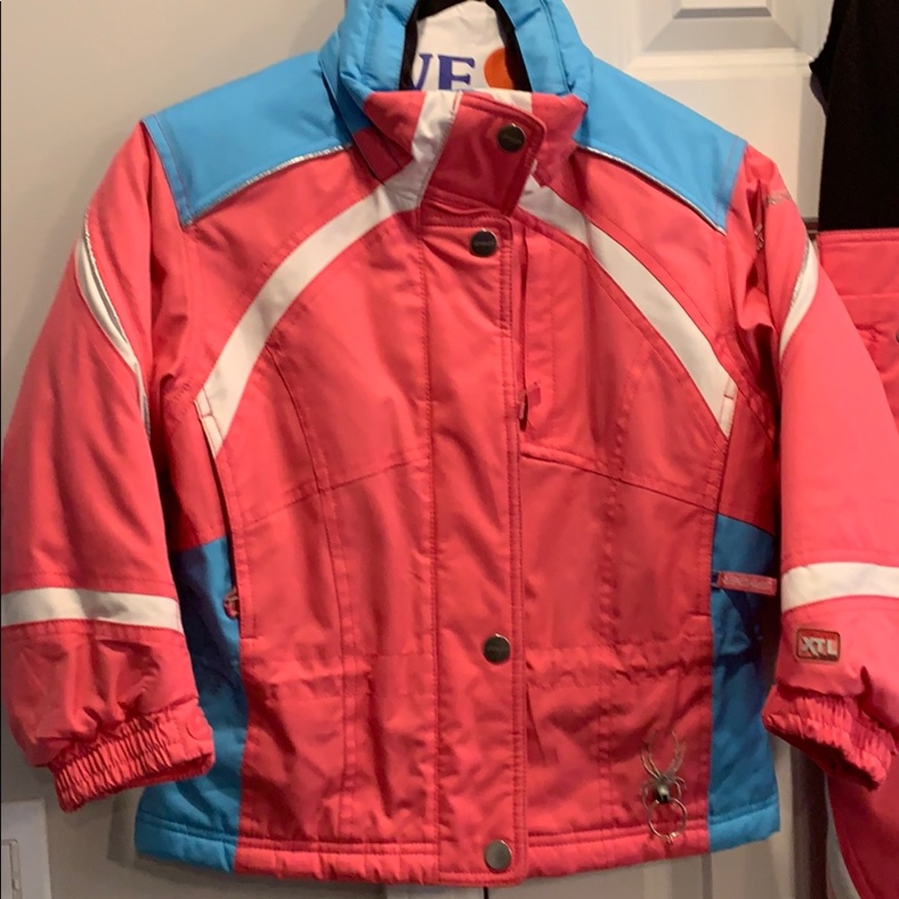 Girls Spyder ski jacket/bib set
